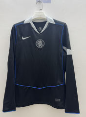 (S-4XL)2025-26 Chelsea 2nd Away Black LS Thailand Soccer Jersey AAA-9268