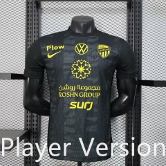 Player Version 25-26 Al Ittihad Saudi Black Thailand Soccer Jersey AAA-888