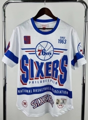 2026 MN Retro Version Philadelphia 76ers White Short-Sleeved NBA Jersey-311