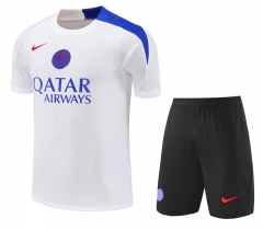 25-26 Paris SG White Thailand Training Soccer Uniform-418