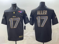 NFL Buffalo Bills Black&Gold#17 Jersey(Logo 6)-0840
