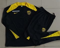 2025-26  Al-Ittihad FC Black Thailand Soccer Tracksuit-815