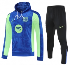 2025-26 Barcelona Blue Thailand Soccer Tracksuit With Hat-418