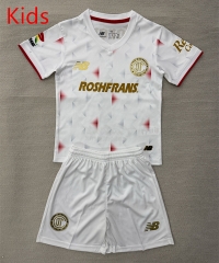 2025-26 Deportivo Toluca FC Away White Soccer Kids  Uniform-AY