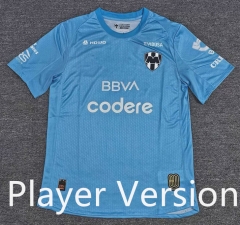 (S-4XL)Player Version 2025-2026 Monterrey Goalkeeper Blue Thailand Soccer Jersey AAA-912