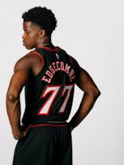 2026 Philadelphia 76ers Black#77 Edgecombe NBA Jersey-1380