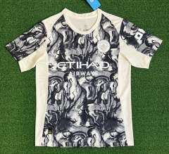 (S-4XL) 2025-2026 Special Edition for the Year of the Horse Manchester City Gray&Black Thailand Soccer Jersey AAA-403