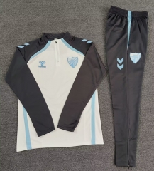2025-2026 Málaga CF Beige Soccer Tracksuit Uniform-4692