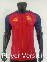 Player Version 2026-27 Spain Home Red Thailand Soccer Jersey AAA-0871