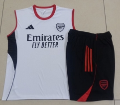 2025-2026  Arsenal White Vest Thailand Soccer Tracksuit-815