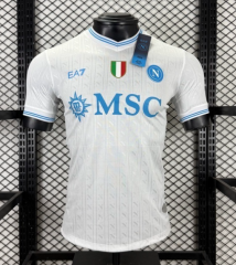 Player version 25-26 Champions League Edition  Napoli Away White Thailand Soccer Jersey AAA-888
