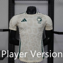 Player version 2025-26 Saudi Arabia Away Light Yellow Thailand Soccer Jersey AAA-888