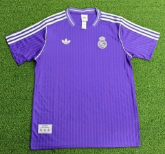 (S-4XL) Retro Version 2025-2026 Real Madrid Purple Thailand Soccer Jersey-9926