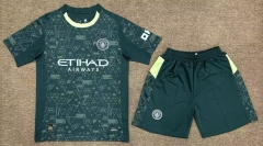 2025-26 Manchester City 3rd Away Green Soccer Uniform-709