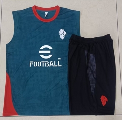2025-26 AC Milan Green Inkjet Thailand Vest Tracksuit Uniform-815