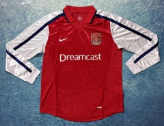Retro Version 00-01  Arsenal Home Red LS Thailand Soccer Jersey AAA-6590
