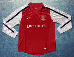 Retro Version 00-01  Arsenal Home Red LS Thailand Soccer Jersey AAA-6590