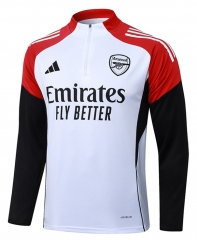 2025-2026 Arsenal White Thailand Soccer Tracksuit Coat-815