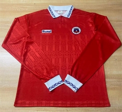 (S-3XL)Retro Version 1995 Chile Home Red LS Thailand Soccer Jersey AAA-6895