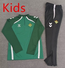2025-26 Real Betis Green Thailand Kids Tracksuit Uniform-4692