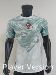 Player Version 26-27 Portugal Away White&Green Thailand Soccer Jersey AAA-0871