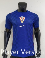 Player Version 2026-2027 Croatia Away Blue Thailand Soccer Jersey AAA-0871
