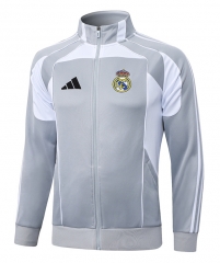 2025-2026 Real Madrid Gray&White Thailand Soccer Jacket-815