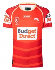 (S-7XL)2026 Miami Dolphins Red&Orange Rugby Shirt