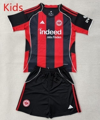 2025-26 Eintracht Frankfurt Home Red&Black Kid/Youth Soccer Uniform-AY