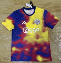（s-4xl）2025-26 Ajax Blue&Yellow Thailand Soccer Training Jersey-2483