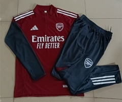 2025-2026 Arsenal Maroon Thailand Soccer Tracksuit-815