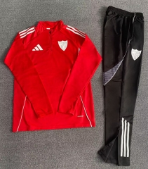 2025-2026 Sevilla Red Soccer Tracksuit Uniform-4692