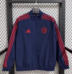 （s-3xl）2025-26 Bayern München Royal Blue Thailand Trench Coats-7209