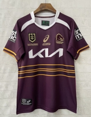 2025 Champion Edition  Mustang  Purple&Red Thailand Rugby Shirt