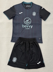2025-2026 Hibernian FC 2nd Away Gray&Black Soccer Uniform-AY
