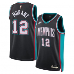 2026 Retro Version Memphis Grizzlies Black#12 NBA  Jersey-311