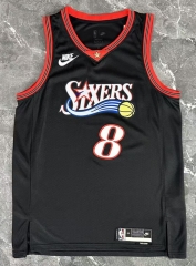 2026 Retro Version Philadelphia 76ers Black#8 NBA Jersey-311