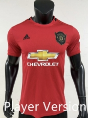 Player Version 19-20 Retro Edition Manchester United Home Red Thailand Soccer Jersey-0871