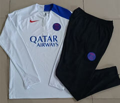 25-26 Paris White Thailand Soccer Tracksuit(T90 Version)-815
