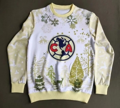 25-26 Club América Yellow&White Thailand Tracksuit-912