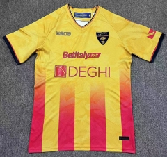 2025-2026 US Lecce Home Yellow&Red Thailand Soccer Jersey AAA-417