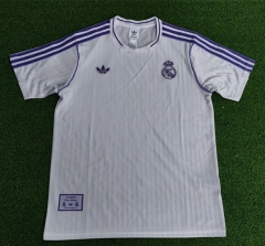 (S-4XL) Retro Version 2025-2026 Real Madrid White Thailand Soccer Jersey-9926