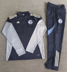 2025-2026 FC Schalke 04 Light Royal Blue  Soccer Tracksuit Uniform-4692