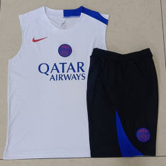 25-26 Paris SG White Soccer Vest Uniform-815