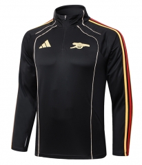 Retro Version 2025-2026 Arsenal Black Thailand Soccer Tracksuit-815