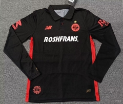 (S-4XL) 25-26 Toluca CD Second Away Black LS Thailand Soccer Uniform-5378