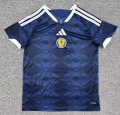 (S-4XL) 26-27 Scotland Home Royal Blue Thailand Soccer Jersey AAA-512
