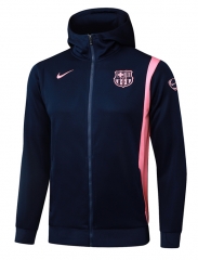 2025-26 Barcelona Up-Cyan Thailand Soccer Jacket Coat With Hats-815