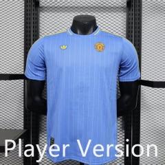 Player Version 25-26 Casual Style Manchester United Blue Thailand Soccer Jersey-888