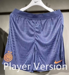 (S-3XL)Player Version 25-26 Inter Milan 2nd Away Blue Thailand Soccer Shorts-4563